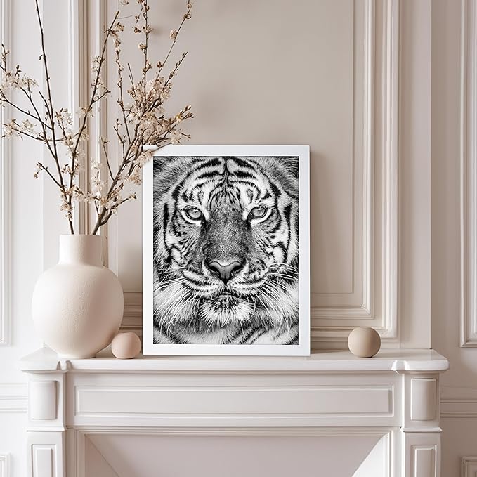 Poster Master Vintage Tiger Face Print