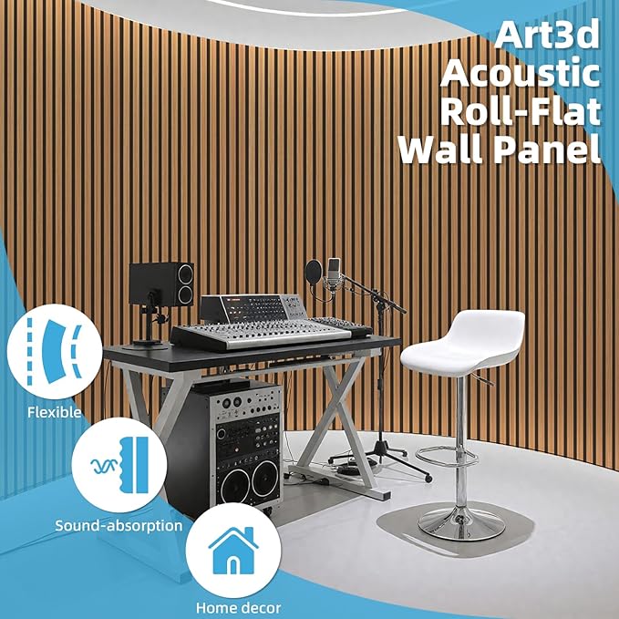 Art3d 1-Pack Acoustic Wood Slat Wall Panel