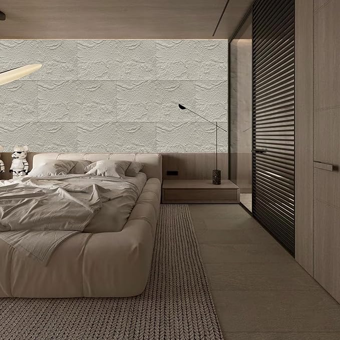 3D Faux Stone Wall Panels, Lightweight & Waterproof Accent Marble Stone Skin