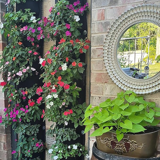 New Upgraded Deeper and Bigger 7 Pocket Hanging Vertical Garden Wall Planter