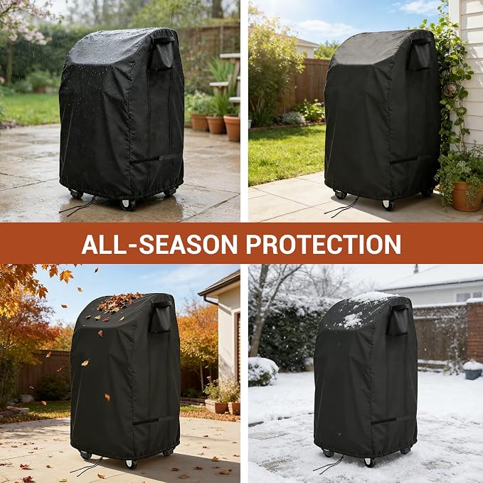 24 inch Grill Cover for Nexgrill 720-0864RA 2 Burner Gas Griddle, Waterproof BBQ Cover for Megamaster 720-0864MA, Char-Broil 463673519P1 Propane Grill with Foldable Side Table (24"×23“×42“)