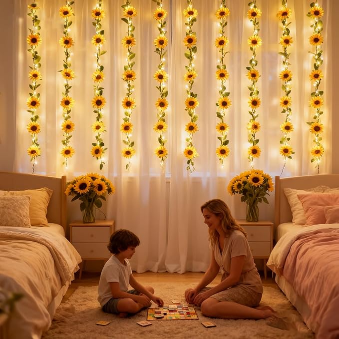 GOESWELL Artificial Sunflower Garland
