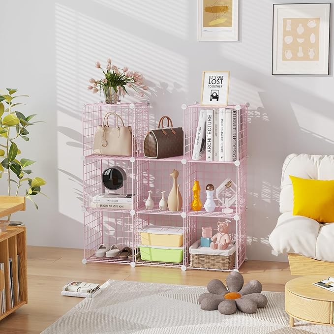 C&AHOME Wire Cube Storage, 9