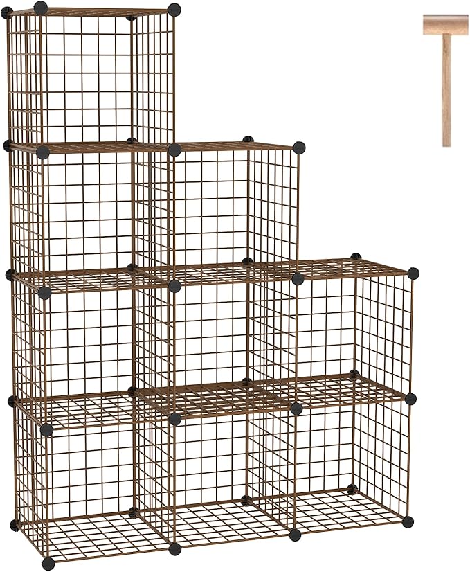 C&AHOME Wire Cube Storage, 9