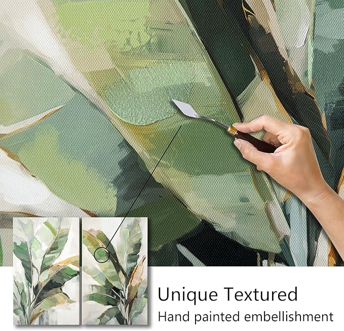 Botanical Wall Art Set Hand Painted,