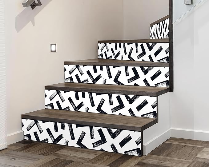 FLFK Black and White Design Wallpaper Border