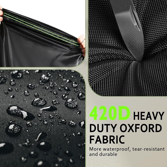 ROCKTAKIN Heavy Duty 52 Inch Grill Cover for Weber Spirit 200 and 300 Series,Outdoor BBQ Gas Grill Cover, Waterproof Fade Resistant Windproof 7106 Barbecue Cover with Air vents for Char-Broil Nexgrill