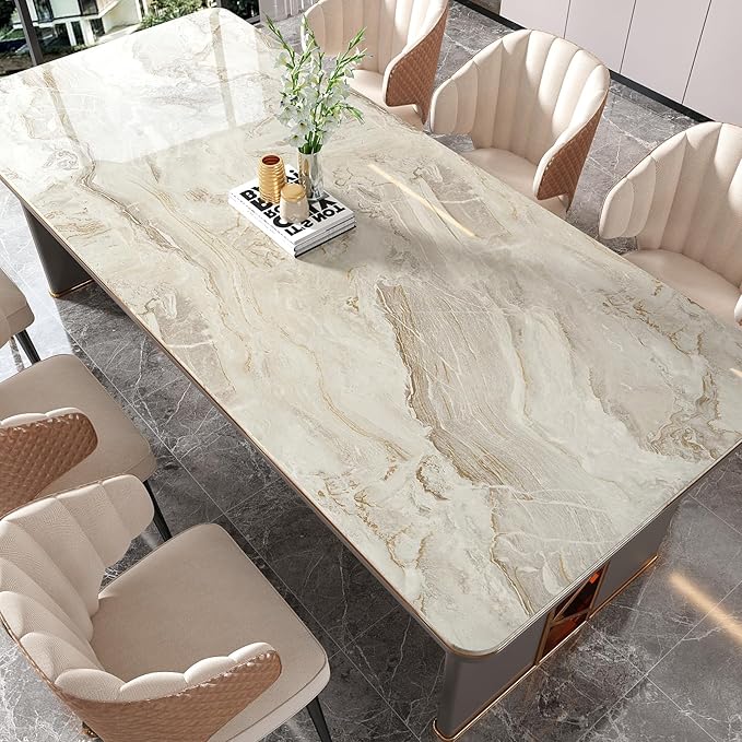 VEELIKE Large Size Marble Contact Paper Peel and Stick Countertops