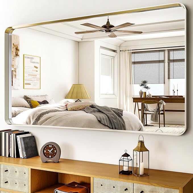55"x 30" Silver Bathroom Mirror