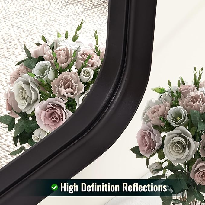 Easly 30"x40" Black Bathroom Mirror