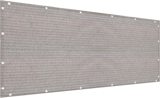 Alion Home© Elegant Windscreen Privacy Screen for Deck, Pool, Railing, Backyard Deck, Patio, Fence, Porch - Smoke Tan (3' x 9')