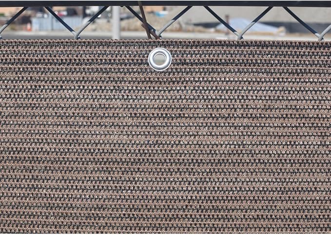 Alion Home© Elegant Privacy Screen Fence Mesh Windscreen for Backyard Deck Patio Balcony Pool Porch Railing 3 FT Height Brown/Mocha (3'x26')