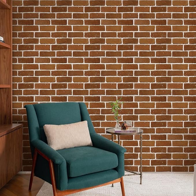 COMSTICKC 3D Faux Brick Wall Panels Peel and Stick Wall Stickers, Small Size