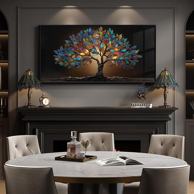 Large Framed Tree of Life Wall Art