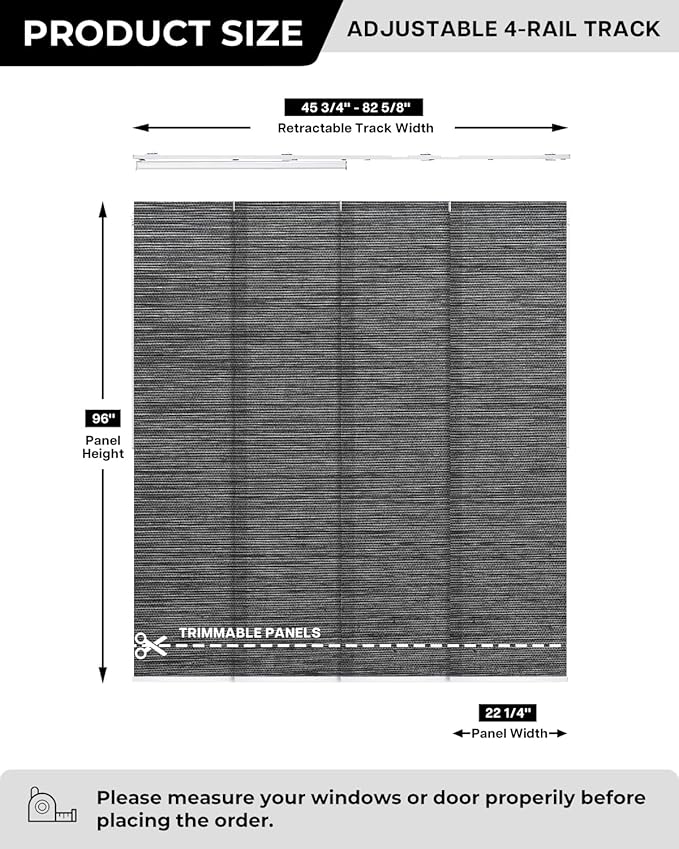Lazblinds Adjustable Vertical Blinds
