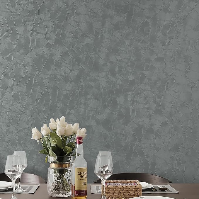 Yasinet Peel and Stick Wall Paper Removable Wallpaper Modern Grey-Green