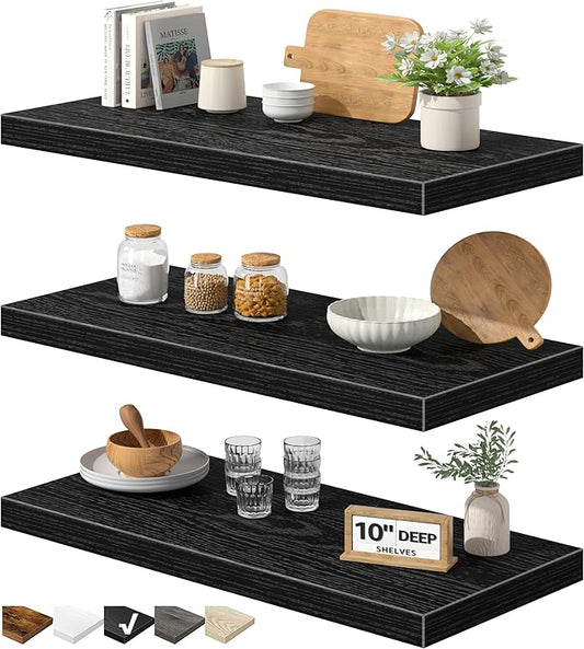 QEEIG 10" Deep Floating Shelves