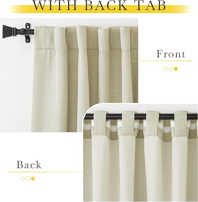 NICETOWN Room Darkening Bedroom Curtains 84 inches Long, Pinch Pleated Curtains