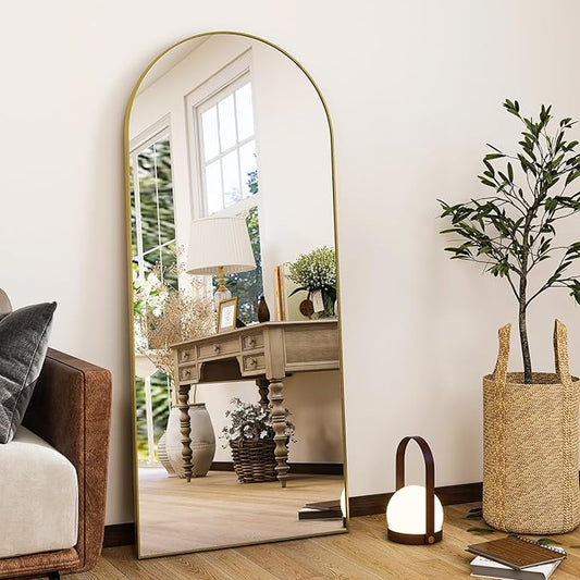 HARRITPURE 56"x21"Full Length Mirror Arch Floor Mirrors