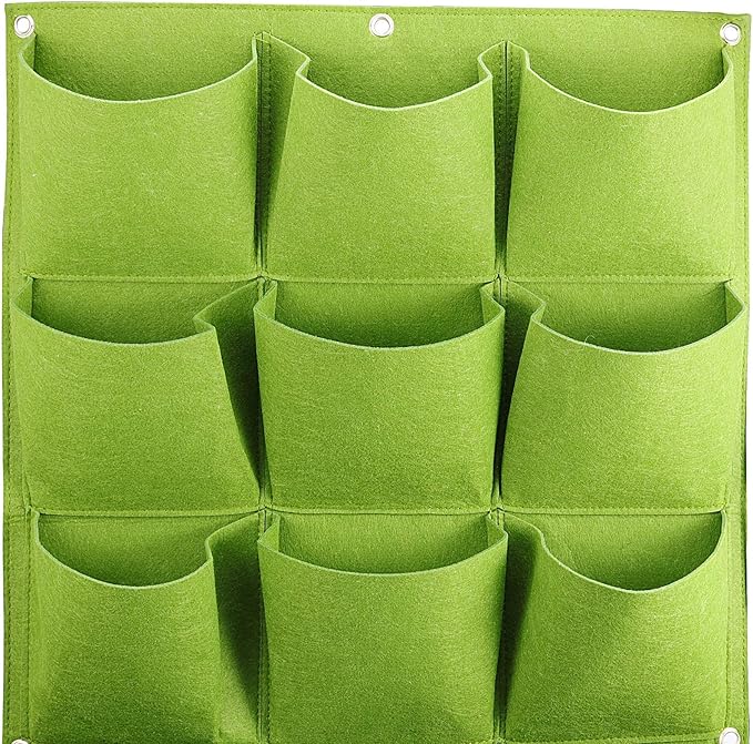 ZOENHOU 2 Pack Total 36 Roomy Pockets Green Vertical Garden Planter,