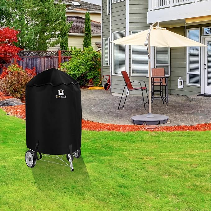 Grill Cover for Weber Charcoal Kettle, 26 Inch BBQ Grill Covers, Heavy Duty Waterproof Barbecue Accessories