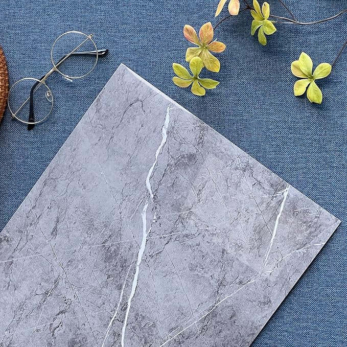 Haimin Wall Panels Peel and Stick 20 Pieces 23.6x11.8in Backsplash Marble Look