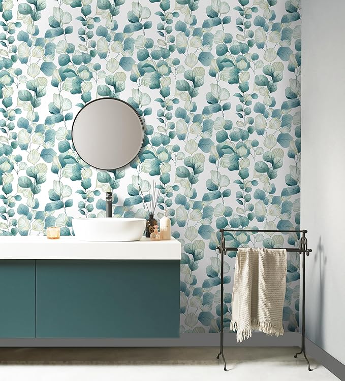 Timeet Peel and Stick Wallpaper Boho Leaf Contact Paper Removable Self Adhesive