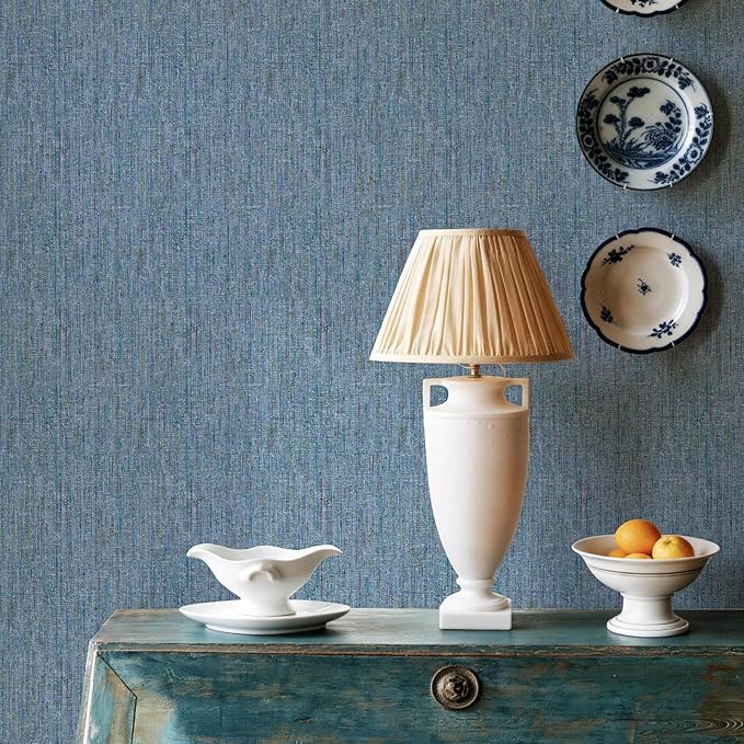 JiffDiff Woven Wallpaper Peel and Stick 17.3" 400x 0 Colorful Paint Grasscloth