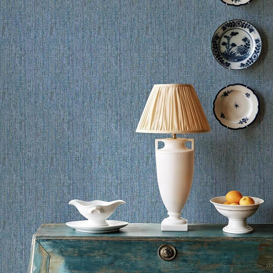 JiffDiff Woven Wallpaper Peel and Stick 17.3" 400x 0 Colorful Paint Grasscloth