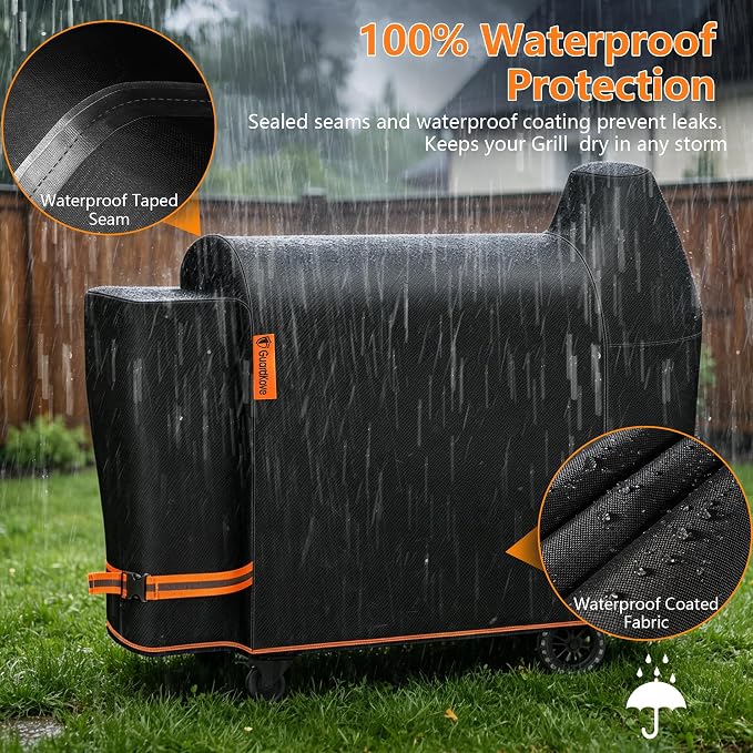 [Upgraded 1000D Heavy Duty Fabric] Grill Cover for Pit Boss Austin XL, Waterproof,Tear & Fade Resistant Pellet Smoker Cover for Pit Boss Rancher XL 1000, 1100 Pro, 1150, and Z Grill 1000 Series Grills