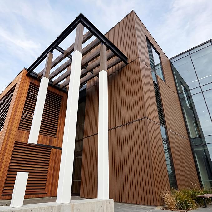 From Plain to Beautiful in Hours WPC Exterior Wall Slat Panels Waterproof