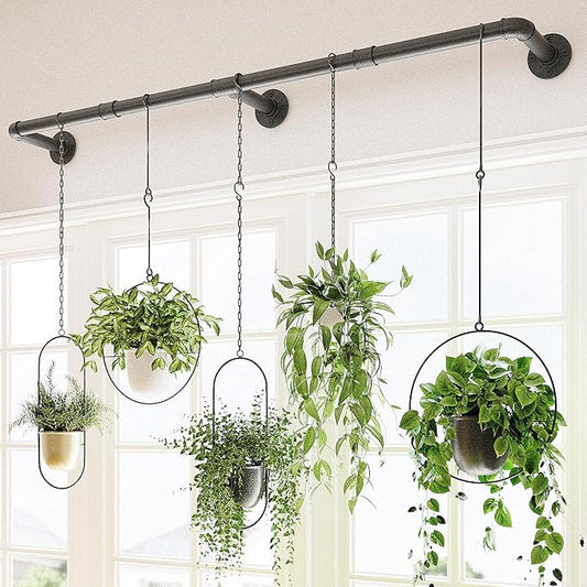 Bamworld Window Plant Hanger Indoor 63in Hanging Planters