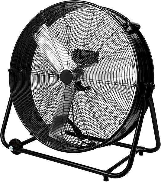 Bestronair 30 Inch High Velocity Drum Fan, 11000CFM Heavy Duty Industrial Floor Fan for Garage, 360Â° Tilt Metal Shop Fans with 3 Speeds for Warehouse, Factory, Commercial, Basement, Workshop, Gym