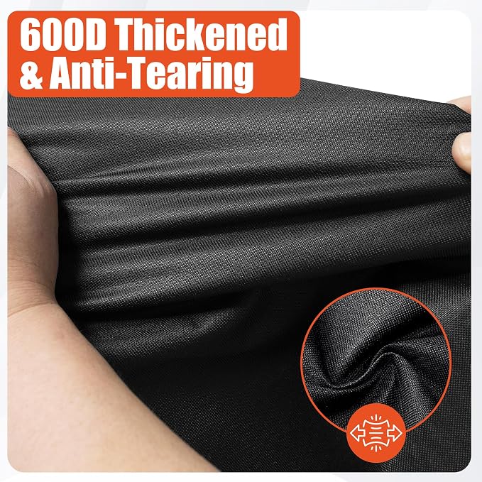 iCOVER Grill Cover 65 inch, BBQ Grill Cover for Outdoor Grill, 600D Heavy Duty Waterproof BBQ Cover, Anti-UV and Rip-Proof Barbecue Cover, Gas Grill Cover for Weber, Char-Broil, Nexgrill, etc