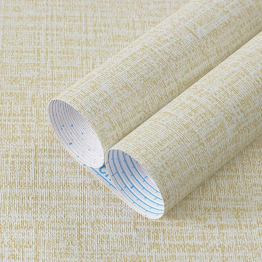 Guvana Grasscloth Peel and Stick Wallpaper Cream Textured Contact Paper Modern