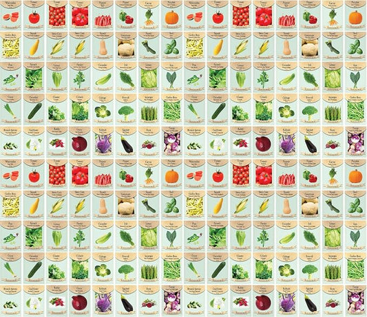 Black Duck Brand Set of 160 Vegetable and Herb Seeds - Semi Assorted - 100% Non-GMO & Heirloom - Great for Starting a Garden! High Germination Rate! (160)