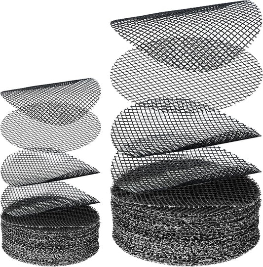 Shappy 200 Pieces Round Mesh for Plant Pot Gardening Pad Plant Mesh Pad Bonsai Flower Drainage Hole Screens Bonsai Pot Bottom Mat for Garden Prevent Soil Loss Anti