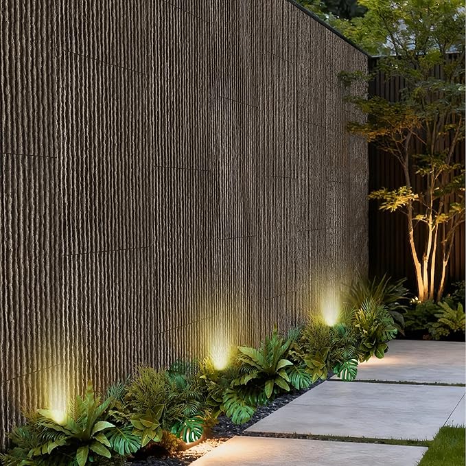 3D Faux Stone Wall Panels, Lightweight & Waterproof Accent Marble Flowing Stone