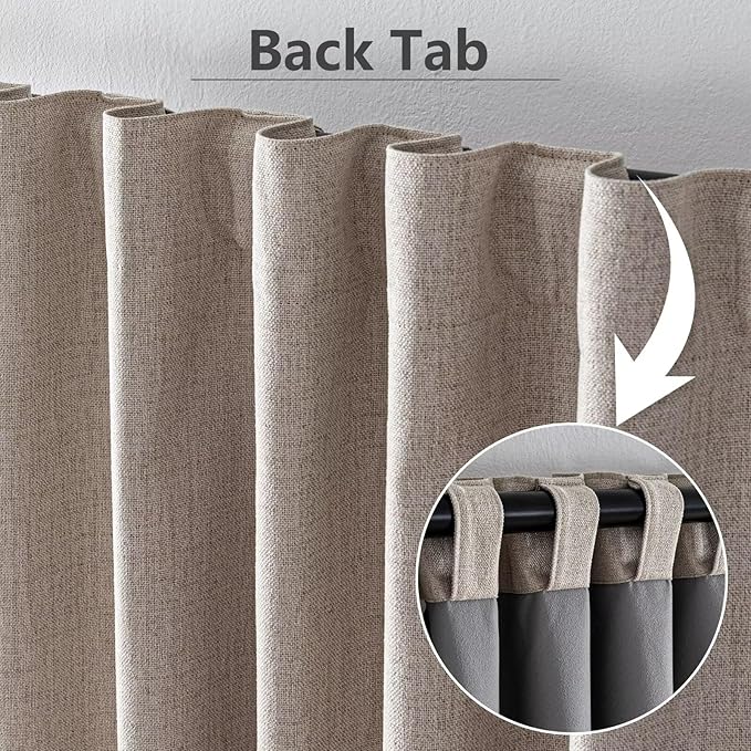 IGEMAEVE 100% Blackout Curtains 108 Inches Long