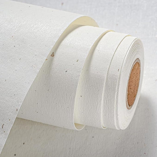 Natural White Wallpaper Grasscloth Textured Peel and Stick Wall