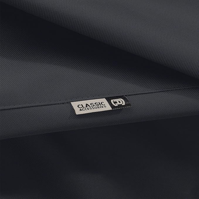 Classic Accessories Ravenna Water-Resistant 37 Inch Built-in BBQ Grill Top Cover, Black