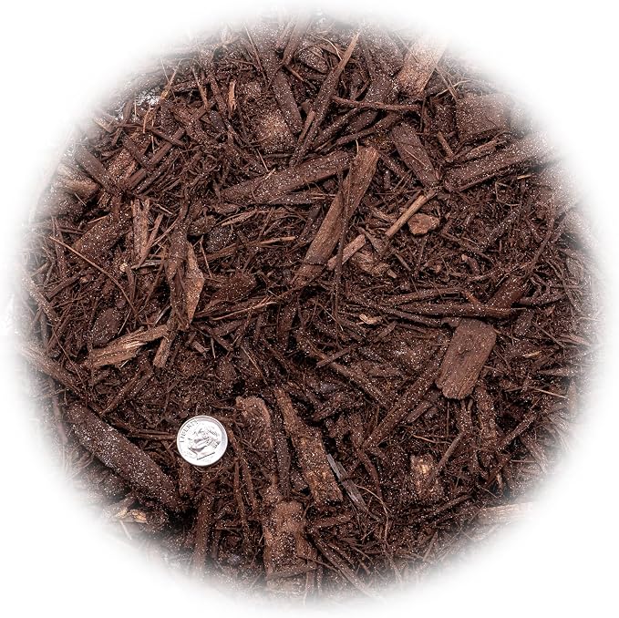 Gardenera Brown Mulch - Protect Your Plants with a Sustainable Ground Cover - 4 QUARTS