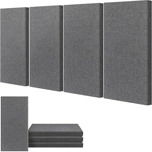 UMIACOUSTICS 4 PCS Acoustic Panels, 2“ Thick 23.6" x 11.8" Fiberglass Sound