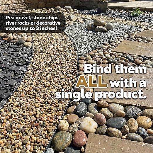 Dominator Rock Anchor 64oz - Rock Glue for Landscaping Gravel & Stone, Ready to Spray, Locks in River Rock, Pea Gravel & Decorative Rock, Prevents Scattering & Washouts, Water-Based
