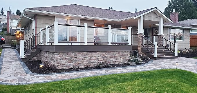 GenStone Faux Stacked Stone Sample 12" x 12" in Desert Sunrise Color