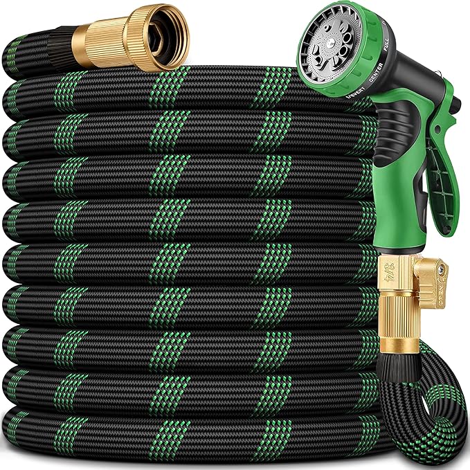 25 FT Non-Expanding Garden Hose, 2026 New Upgrated Non-Expandable Garden Water Hose - Ultra-Light & Flexible Burst-Resistant, Kink-Free Garden Hoses, All-Weather Use for Lawns, Gardens,Outdoor