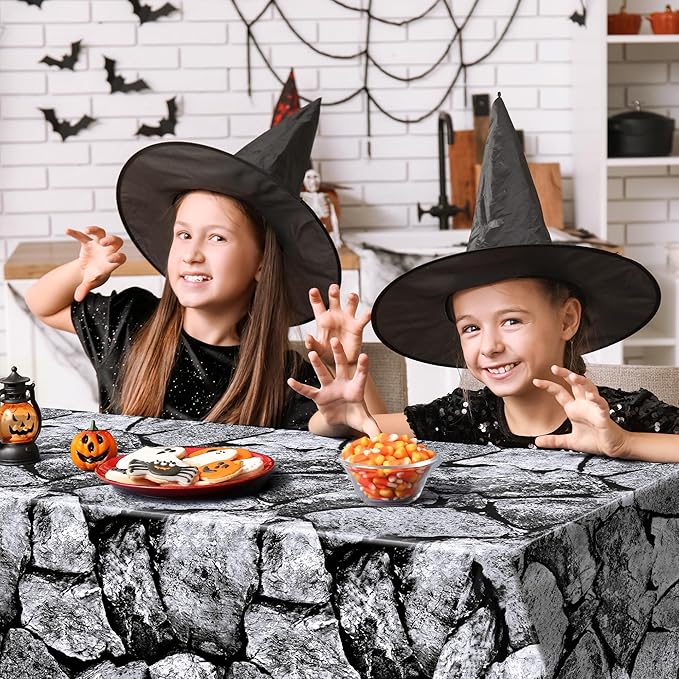 Kochorie 100 Ft X 54 Inch Halloween Stone Wall Tablecloth Roll