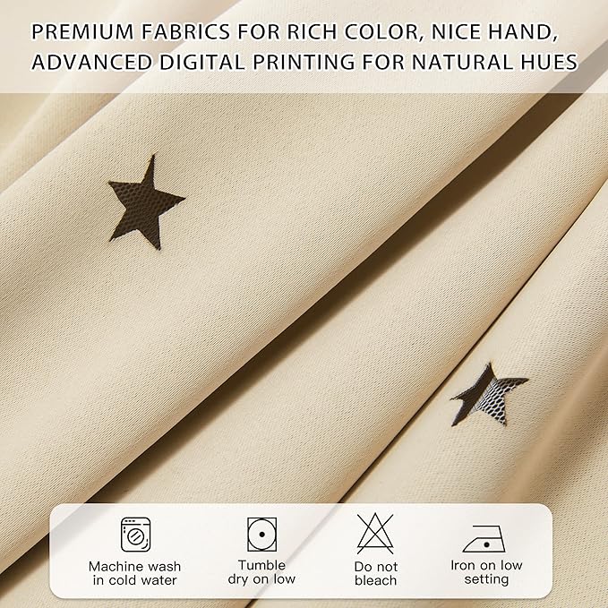 XiDi Curtains for Bedroom Decor Beige34/54/1