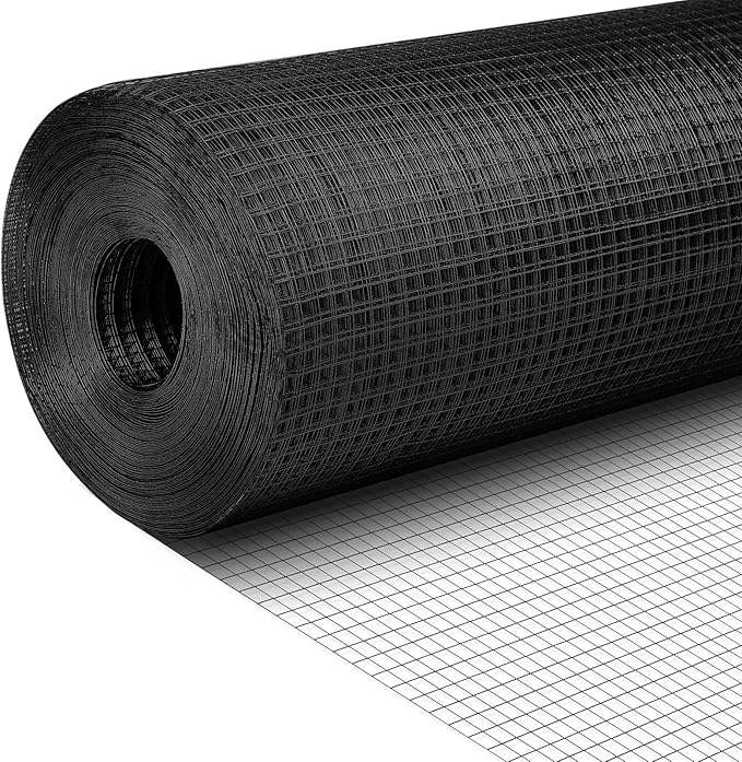 Tatuo Hardware Cloth 1/2 Inch 72in x 100ft Hot Dip Galvanized After Welded Cage Mesh Rolls 21 Gauge Metal Chicken Wire Roll Wire Fencing Poultry Netting for Raised Garden Rodent Animals