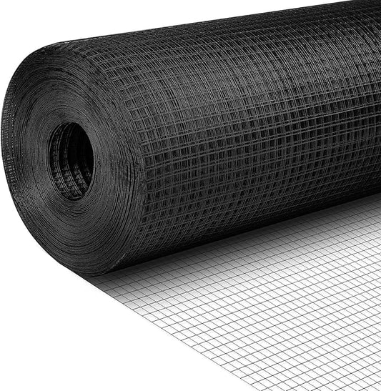 Tatuo Hardware Cloth 1/2 Inch 48in x 150ft Hot Dip Galvanized After Welded Cage Mesh Rolls 21 Gauge Metal Chicken Wire Roll Wire Fencing Poultry Netting for Raised Garden Rodent Animals